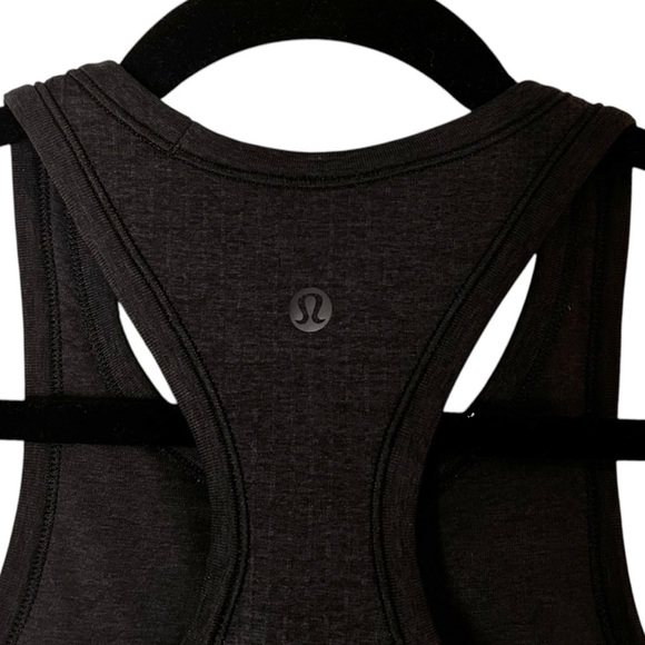 Lululemon Ebb To Street Racerback Crop Tank-Black Cropped Athletic Tank- Size 4 - Picture 10 of 11
